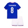 Maglia Francia Tchouameni 8 Bambino Prima Divisa Euro 2024